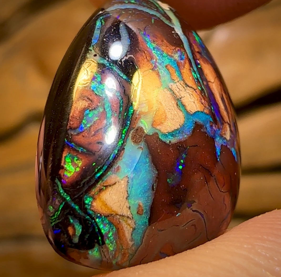 38.7cts - Tribal Queensland Boulder Opal Matching Pair