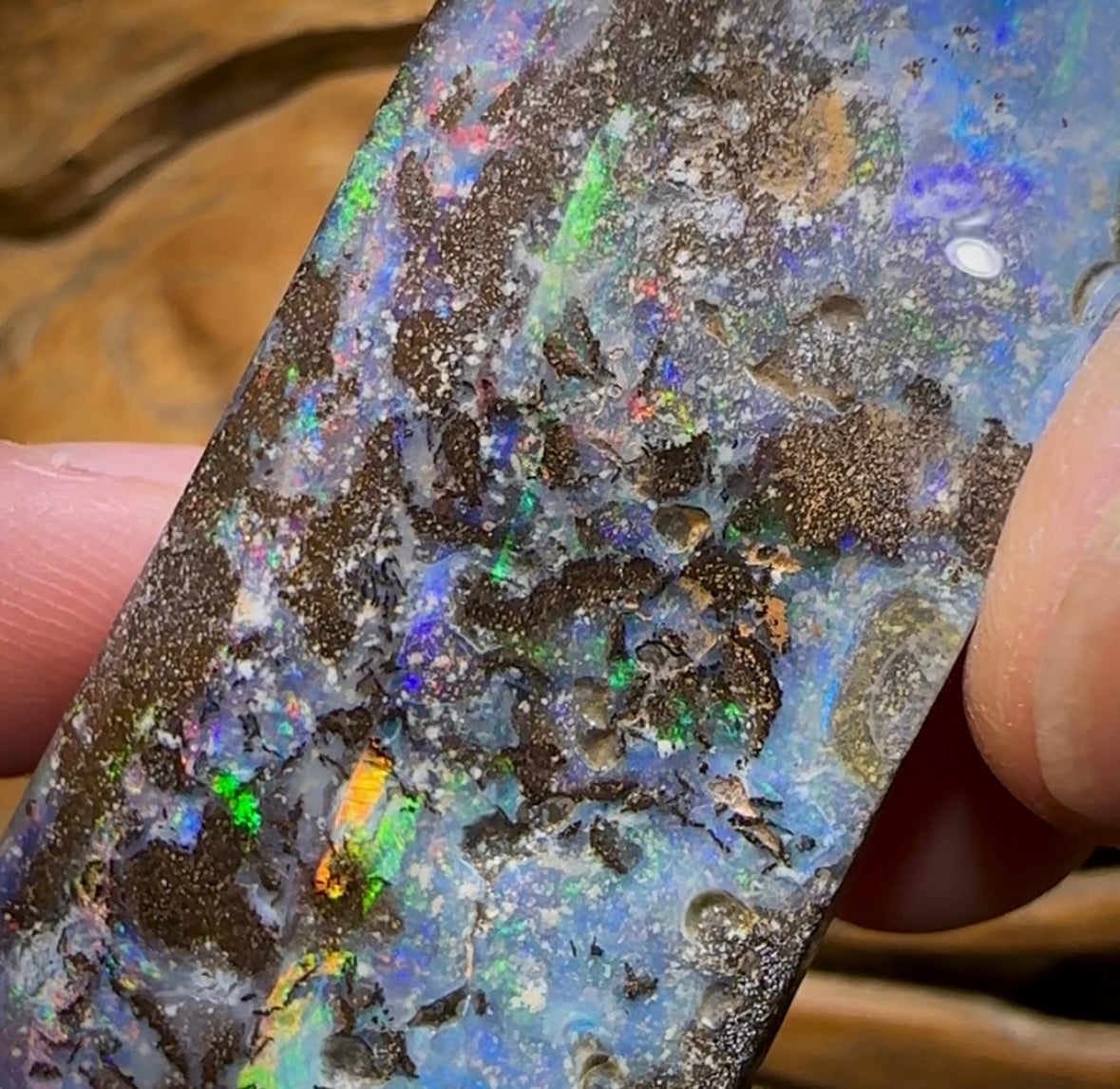 268.6cts - Large Australian Boulder Seam Opal - Opal Whisperers