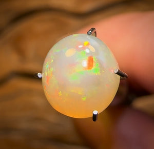 “Golden Dome” 1.74cts - Unique South Australian Golden Crystal Opal Great High Dome Cut