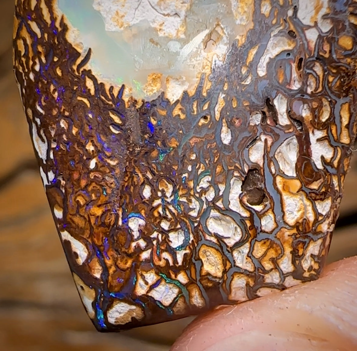 Auction Fall-Through = Your Gain! 🔥 Now More Than 50% Off RRP 🚨 28.9cts - Tribal Australian Boulder Opal. Double Sided