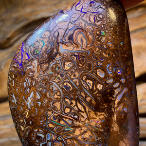 HDW 133.6cts - Large Tribal Queensland Boulder Opal. Australian Opal