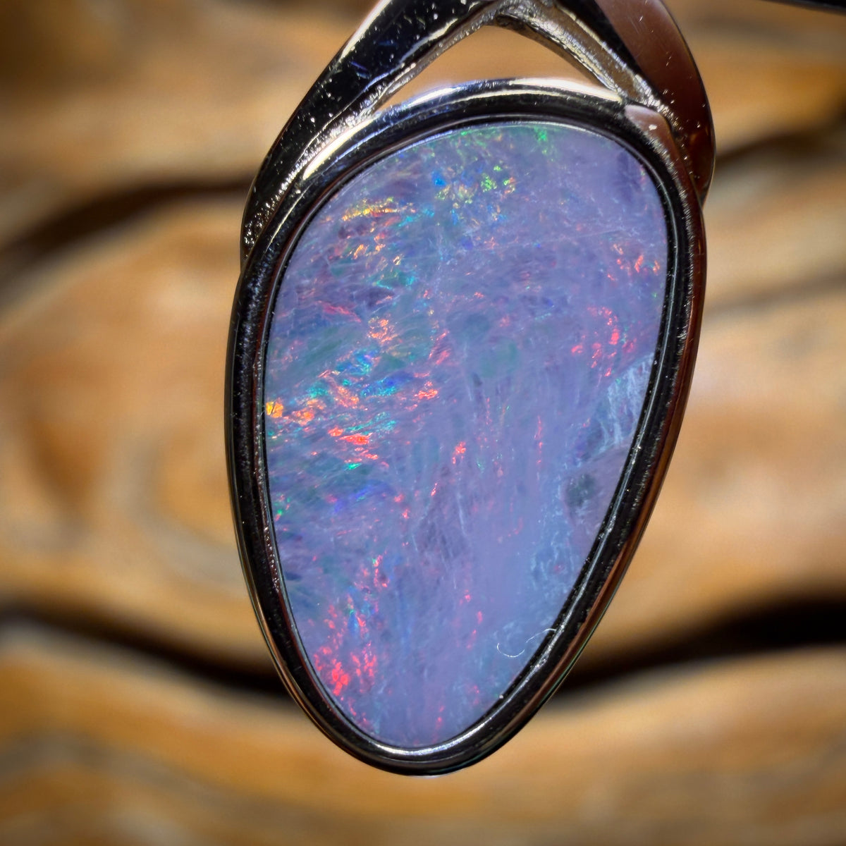 WILDCARD! Sterling Silver - Queensland Boulder Opal Doublet Pendant