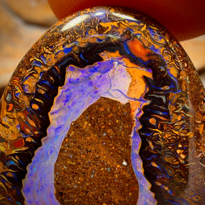 66.7cts - Yowah Nut Crystal Centre Opal. Australian Boulder Opal