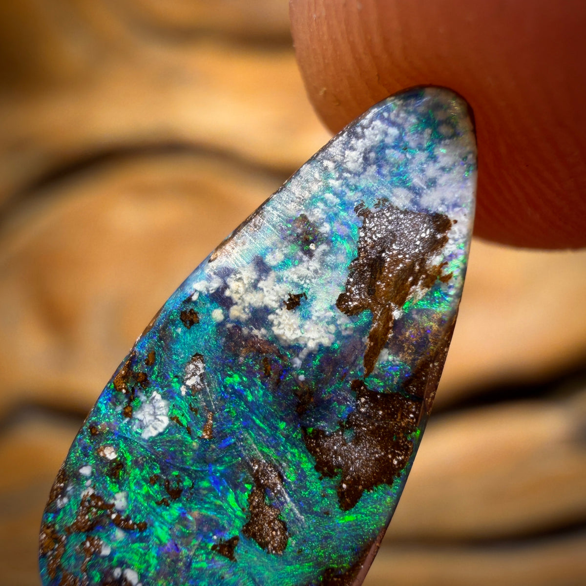 3.8cts - Queensland Boulder Seam Opal Rub