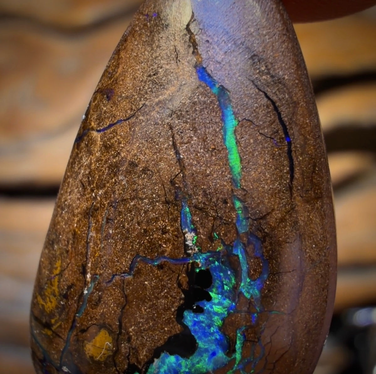 22.3cts - “Donna”Queensland Boulder Seam Opal Picture Stone