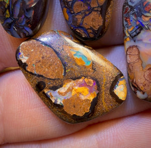 84.8cts - 5x Australian Tribal Boulder Opal’s. Wholesale Dealers Parcel