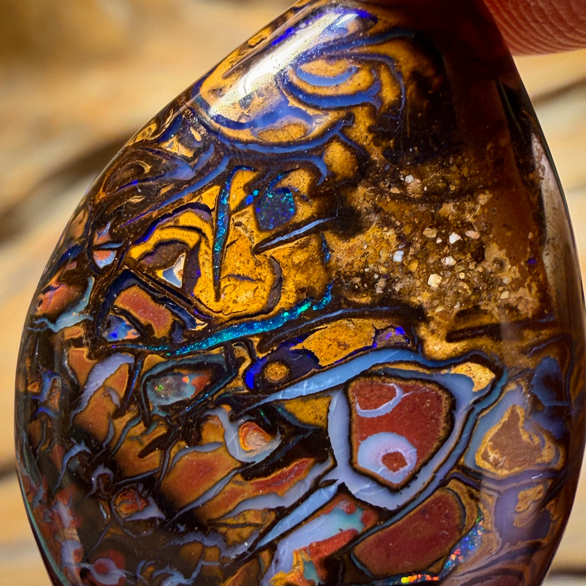 Wildcard! 31.2cts - Tribal Yowah Nut Opal. Australian Opal