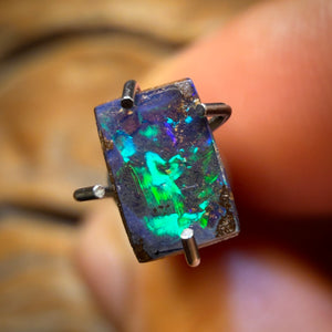 0.45cts - “Little Rippa Ring Stone” Australian Boulder Seam Opal from Queensland