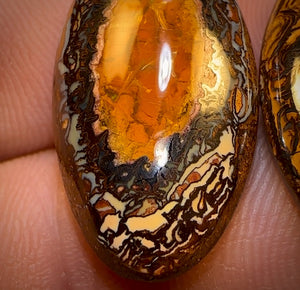 39.8cts - Super Rare Yowah Nut Crystal Centre Opal Pair