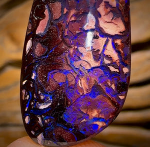34.6cts - “Electric Purple” Tribal Queensland Boulder Opal from Yowah