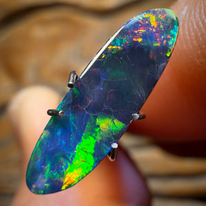 1.6cts - “Solar Flare” Australian Boulder Opal Doublet