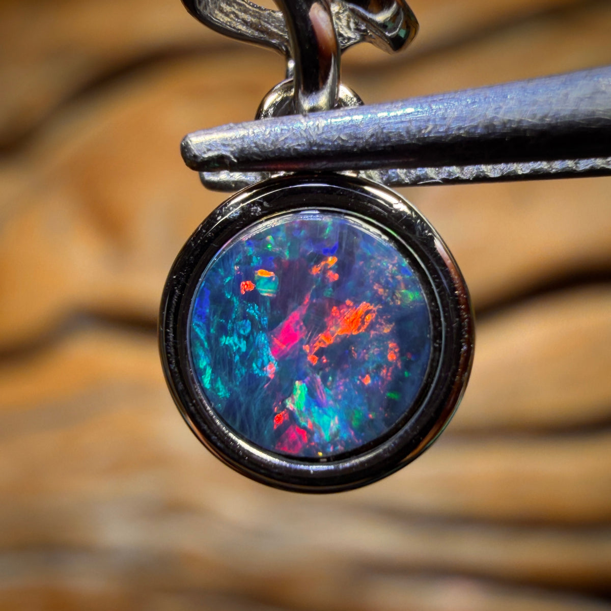 Bargain Card! Sterling Silver - Queensland Boulder Opal Doublet Pendant