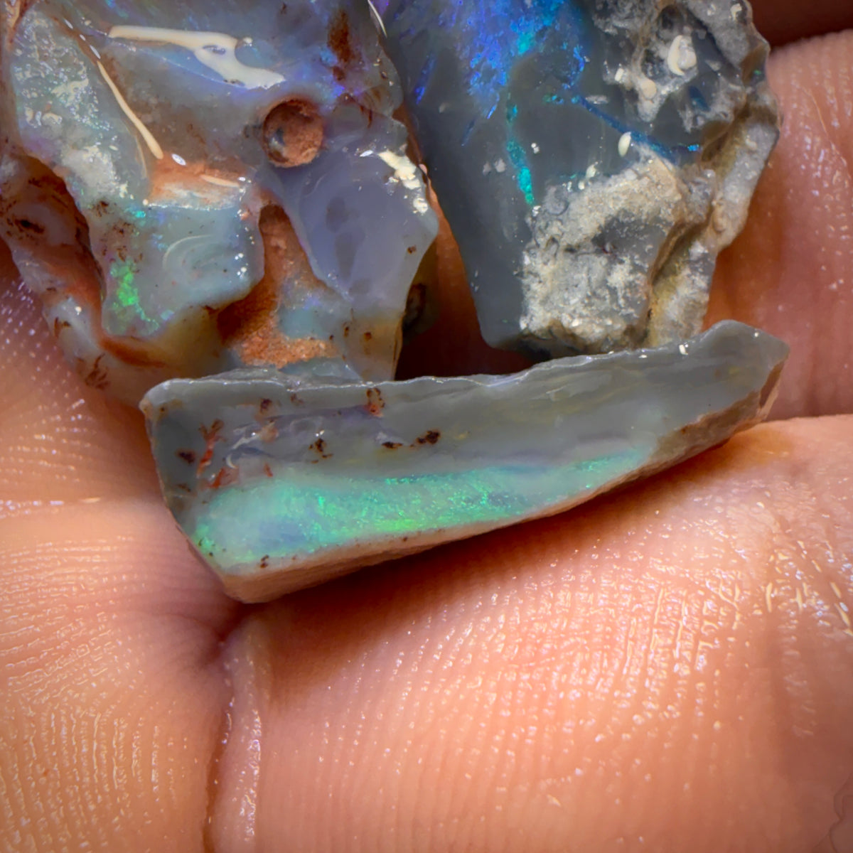 33.2cts - 3x Lightning Ridge Opal Rough Parcel