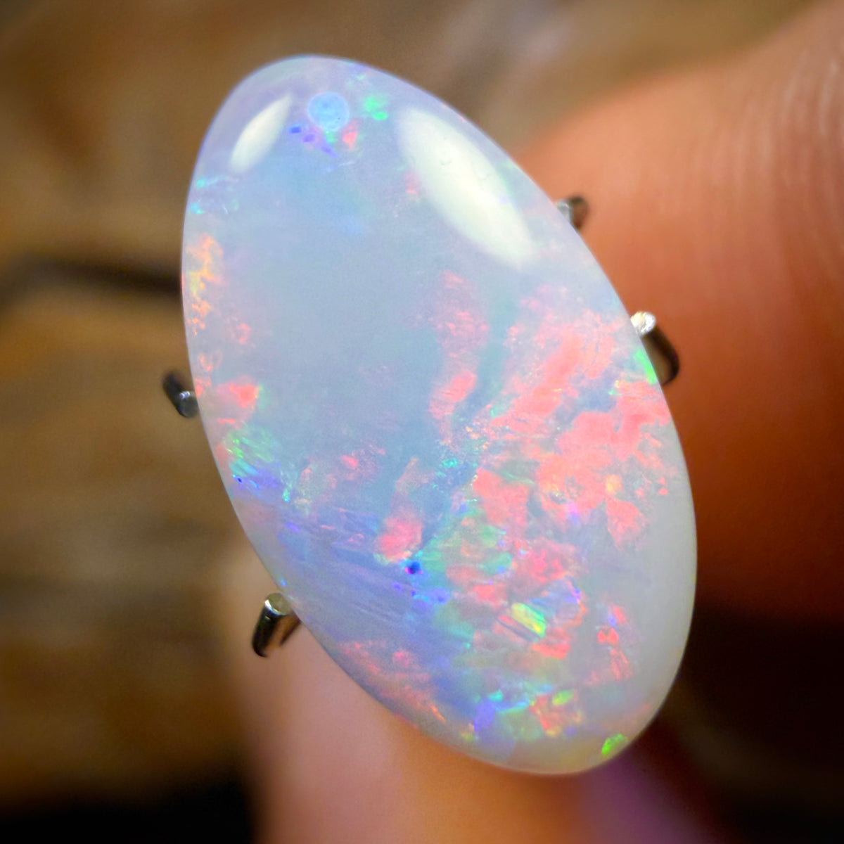 2.5cts - South Australian White Opal from Coober Pedy