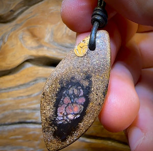 42 x 20mm - Drilled Australian Tribal Boulder Opal Necklace