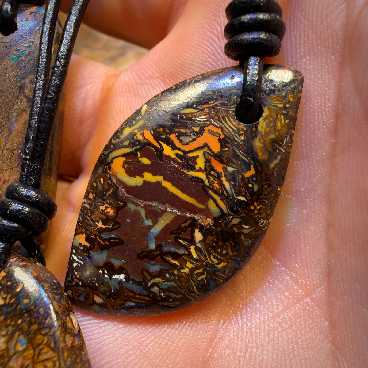 🔒5x Drilled Boulder Opals. Bulk Wholesale Parcel BARGAIN
