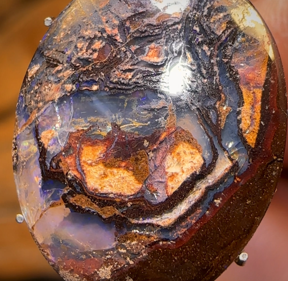 🔨 AUCTION 🔨 No Reserve 7.8cts - Tribal Queensland Boulder Opal