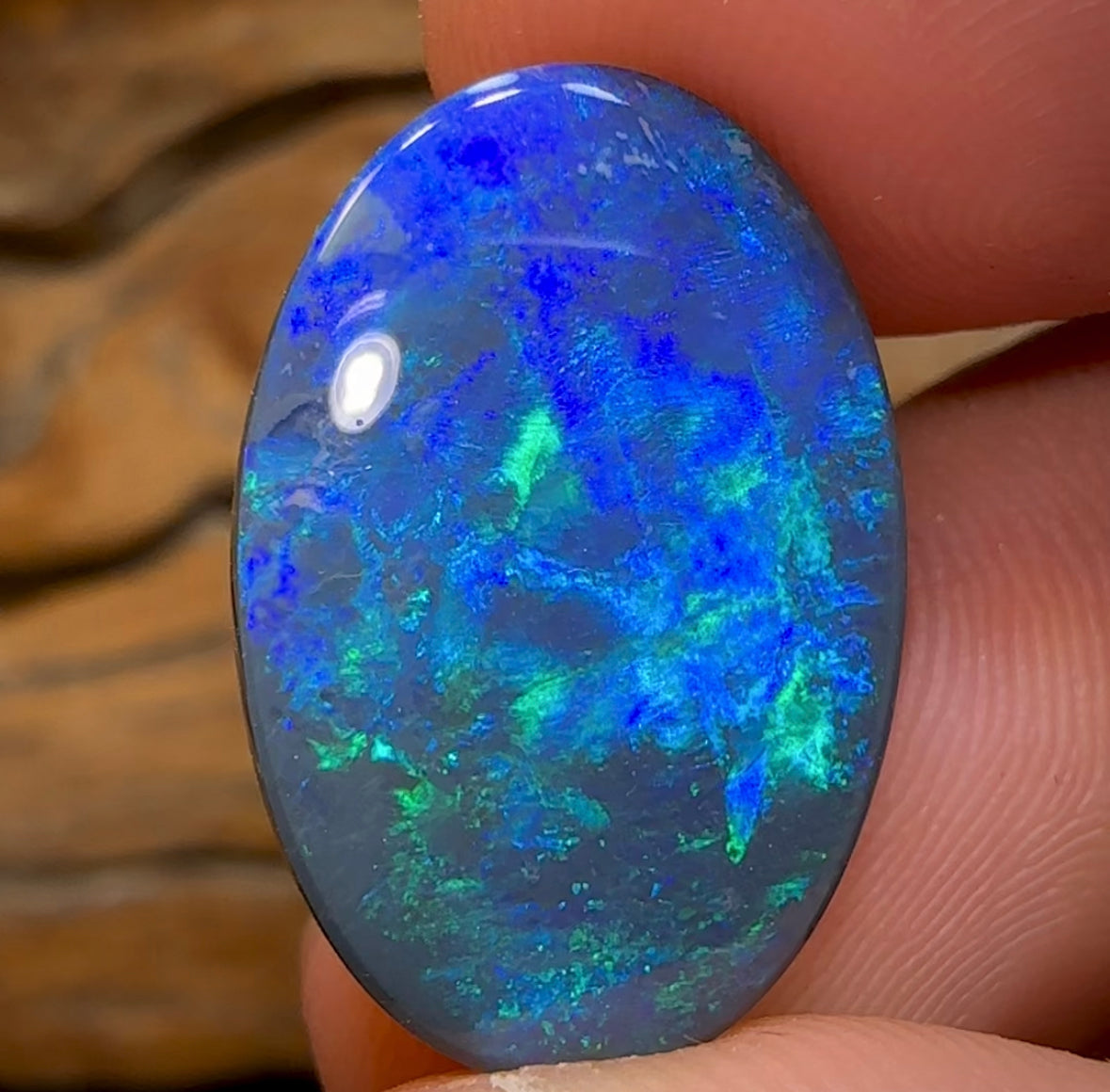 13.4cts - Australian Black Opal from Lightning Ridge - Opal Whisperers