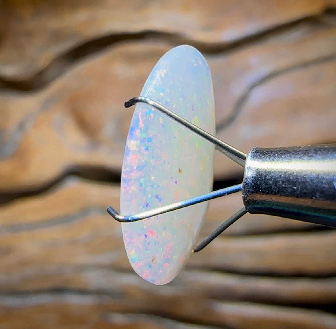 3.8cts - GEM QUALITY South Australian Crystal Opal, Double Sided - Opal Whisperers