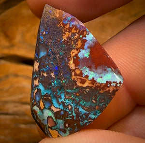 38.9cts - Yowah Nut Tribal Opal Rub