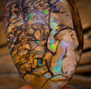 45.7cts - Tribal Australian Boulder Opal from Yowah
