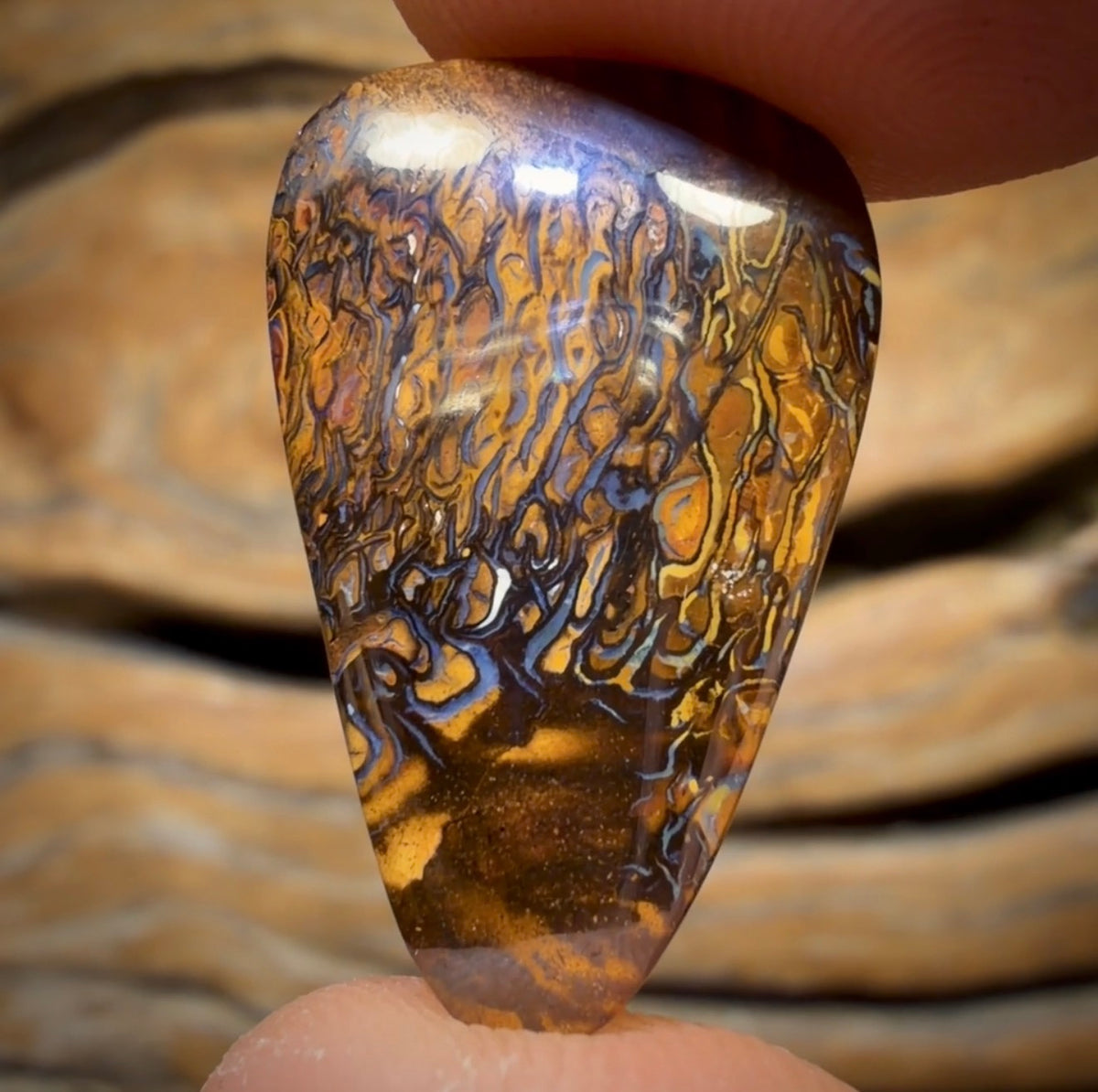 13.1cts - Tribal Yowah Nut Opal. Australian Opal