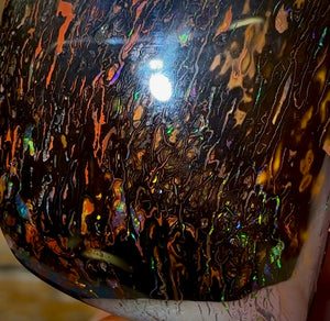 127.2cts - Huge Tribal Queensland Black Boulder Opal from Koroit