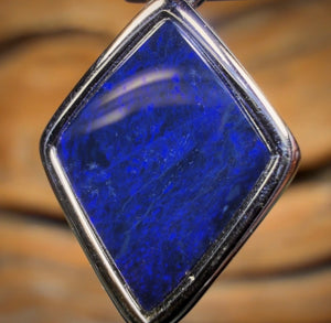 Sterling Silver - Queensland Boulder Opal Doublet Pendant