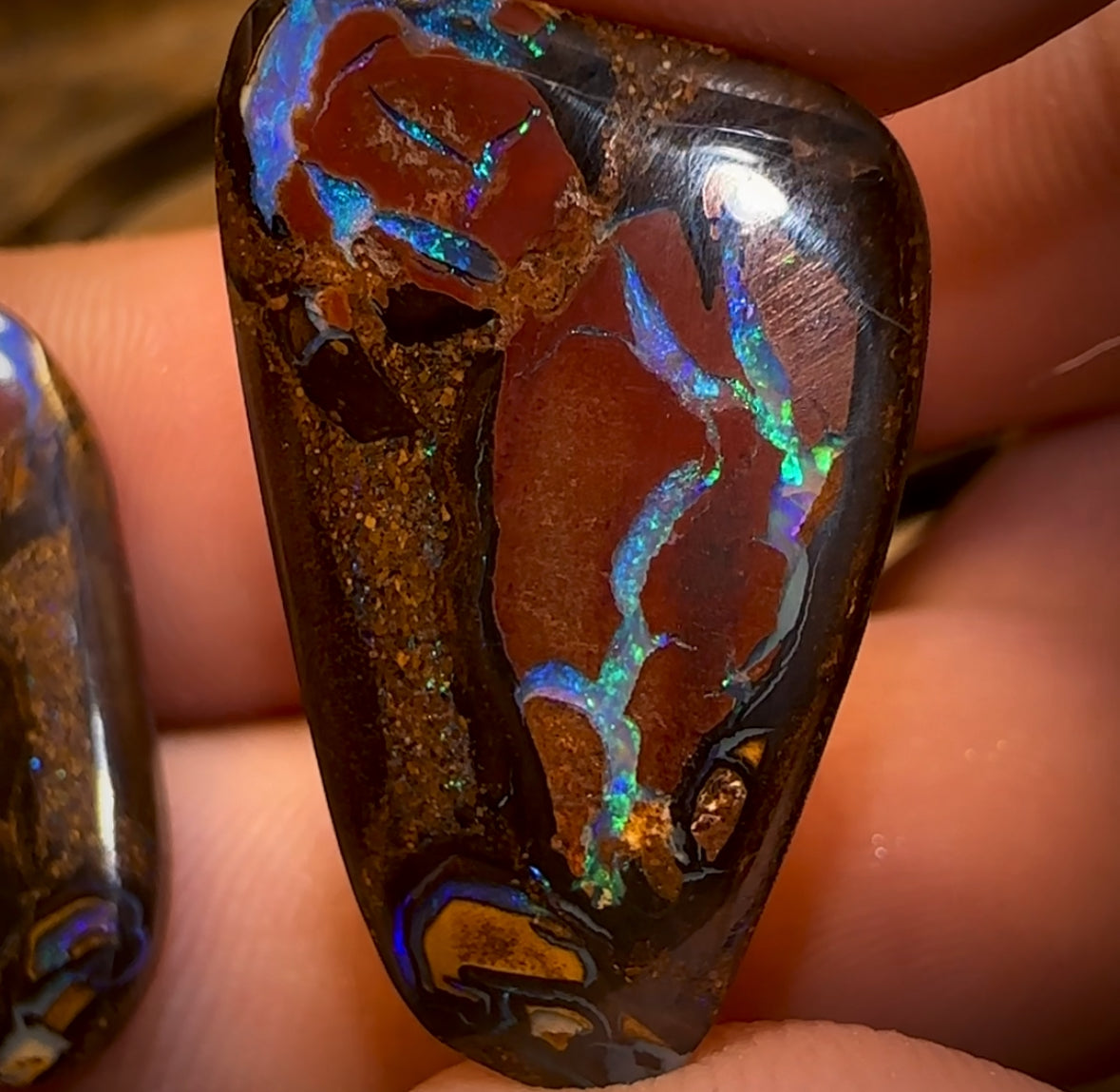 24.2cts - Tribal Queensland Boulder Opal Pair