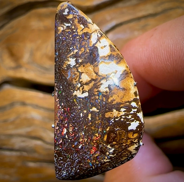 🔨 AUCTION 🔨 14.3cts - Queensland Boulder Opal With Red. Yowah Tribal