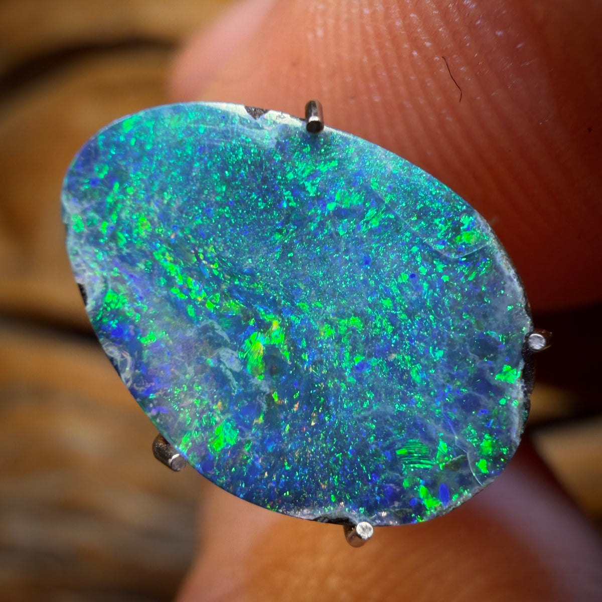 🔨 AUCTION 🔨 3.25cts - Australian Boulder Opal Doublet. RECUTTERS DELIGHT