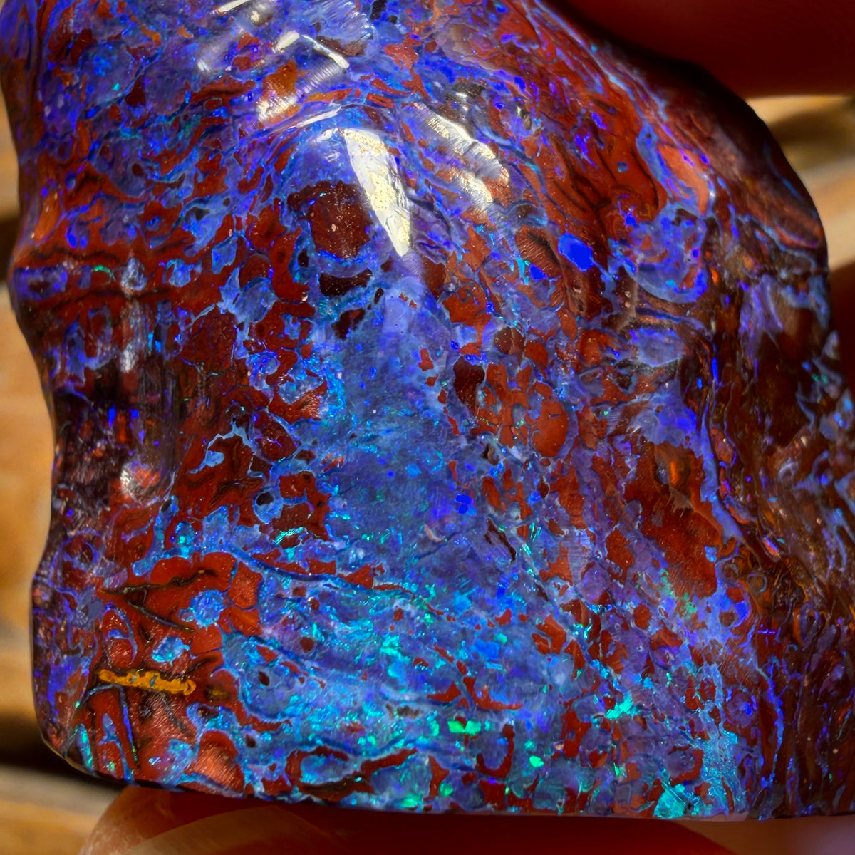 144.4cts - “The Mountain” Top Australian Boulder Opal Polished Specimen from Yowah