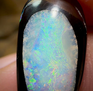 7.6cts - Filly Framed Yowah Nut Kernel Opal, Super Clean and Rare - Opal Whisperers