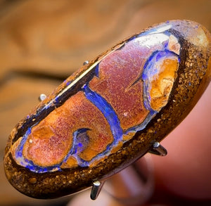 🔨 AUCTION 🔨 No Reserve 4.2cts - Tribal Queensland Boulder Opal from Yowah