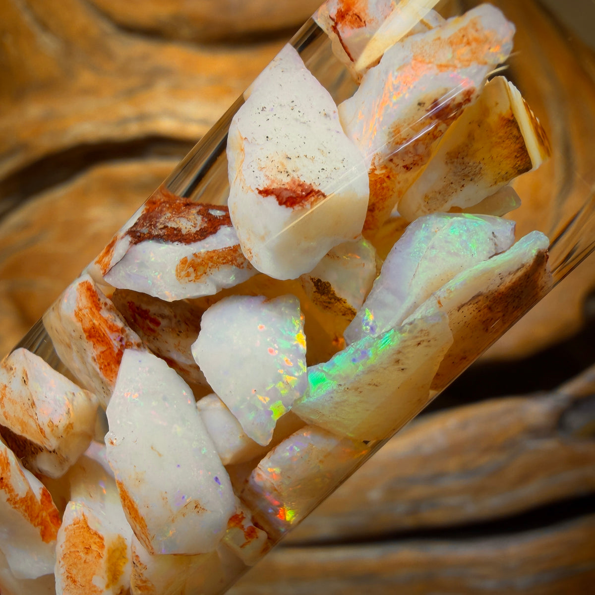92cts - Vial of South Australia White Opal Rough