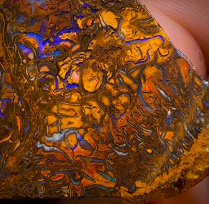 125.4cts -Tribal Split 2 Yowah Nut Opal Rough Piece. Australian Opal