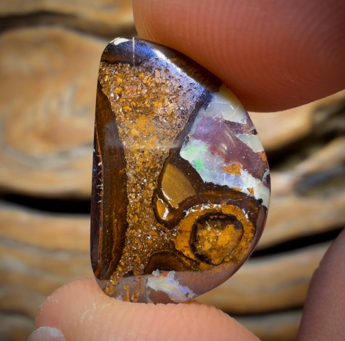 10.9cts - Tribal Yowah Nut Opal. Australian Opal BARGAIN