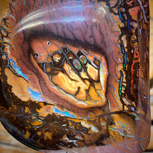 150.1cts - Awesome Tribal Yowah Nut Opal. Double Sided Picture Stone