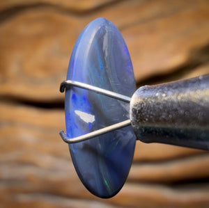 2.15cts - Wonderful Lightning Ridge Black Opal Picture Stone