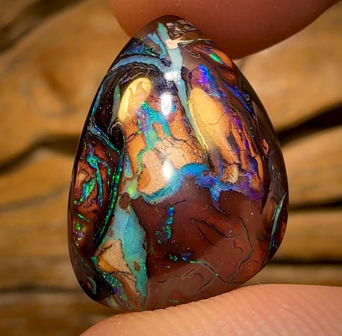 38.7cts - Tribal Queensland Boulder Opal Matching Pair
