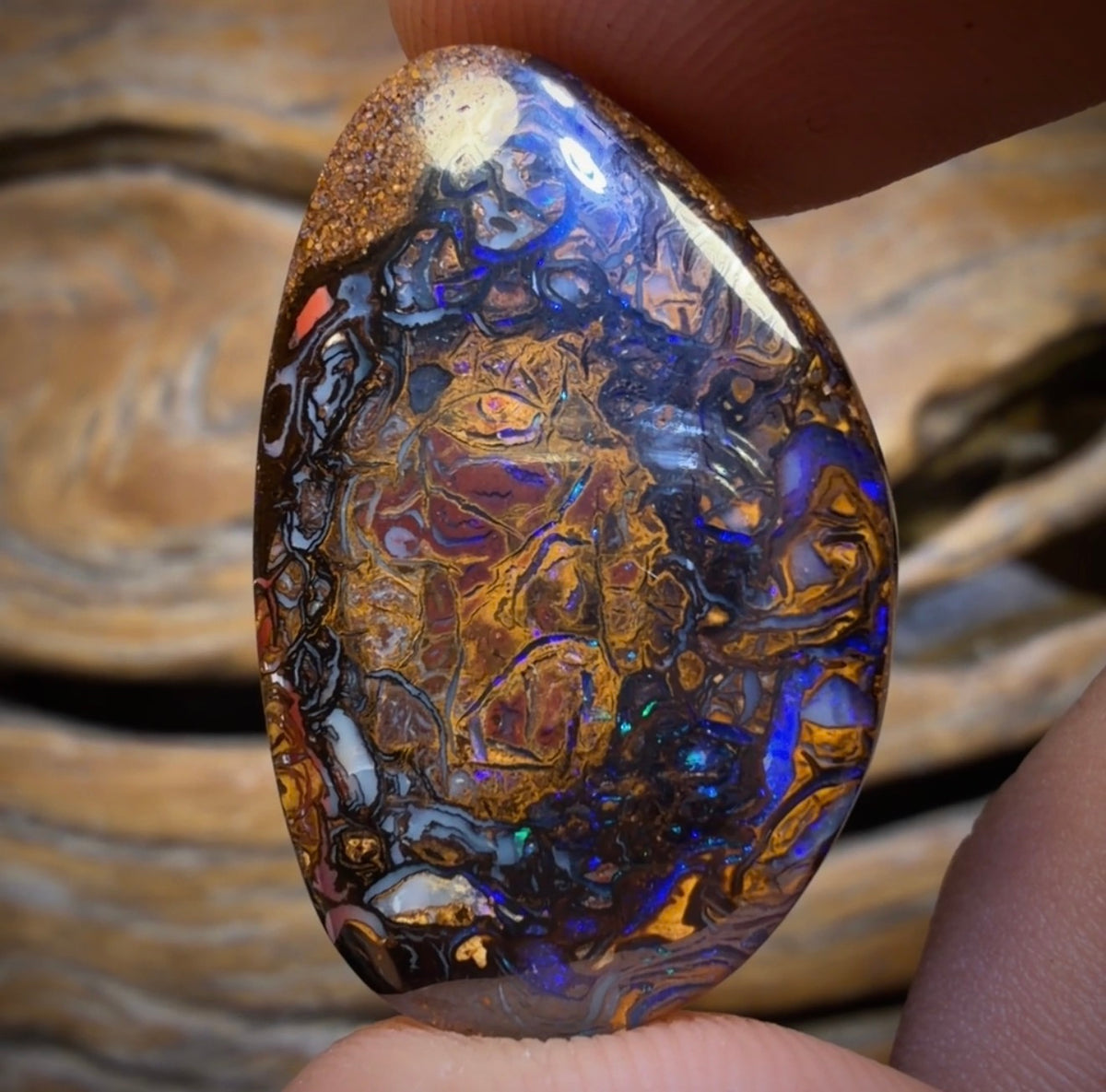 29.5cts - Tribal Queensland Boulder Opal from Koroit