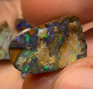 122.5cts - 11 x Queensland Boulder Opal Rough Rubs - Opal Whisperers