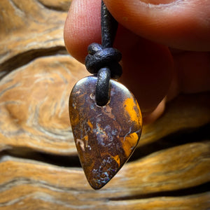 20 x 12mm - Drilled Queensland Boulder Opal Necklace