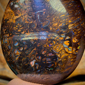 101.4cts - Big Tribal Yowah Nut Opal. Double Sided Bargain