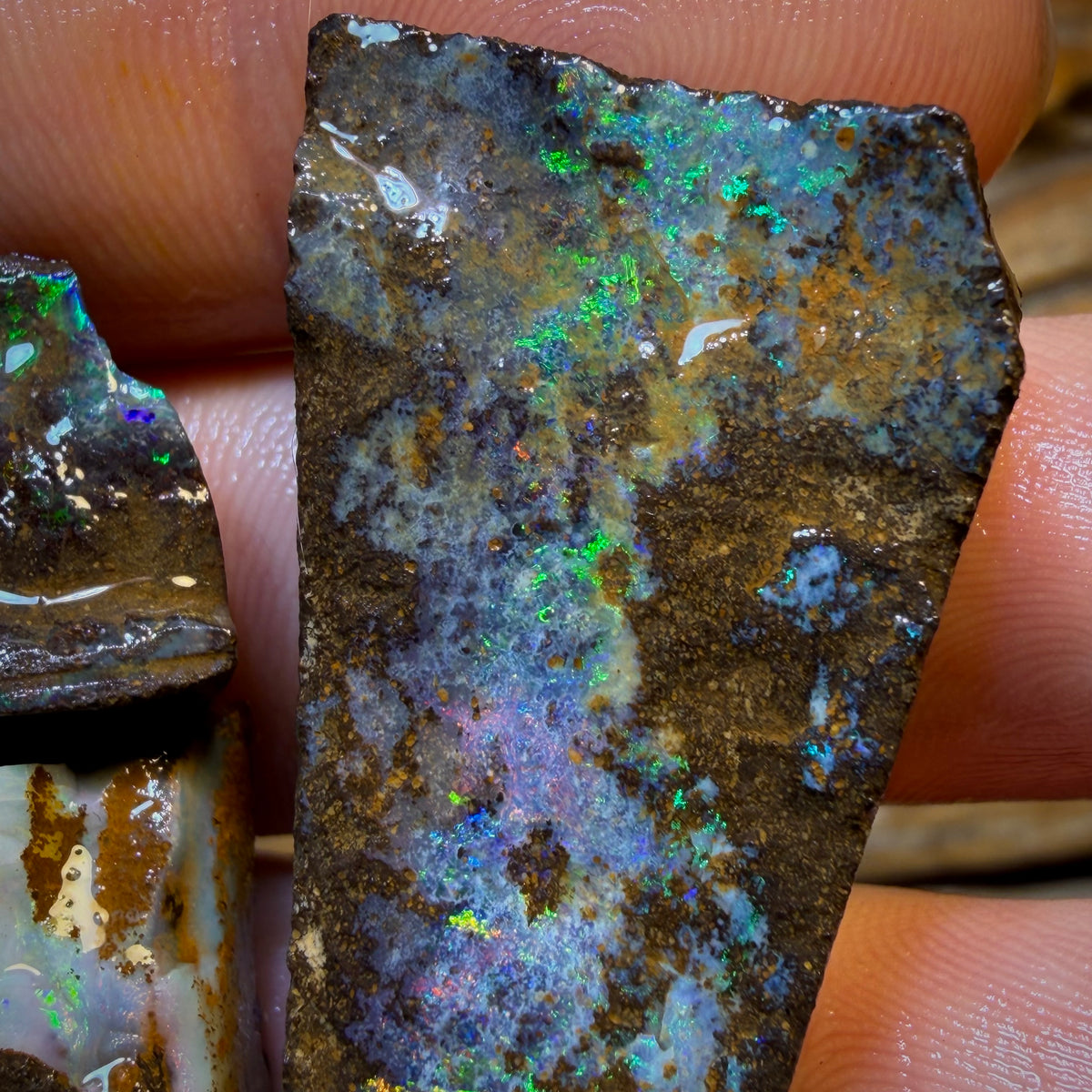 Chasin’ Colour! 187.5cts - 3x Australian Boulder Seam Opal Rough Parcel