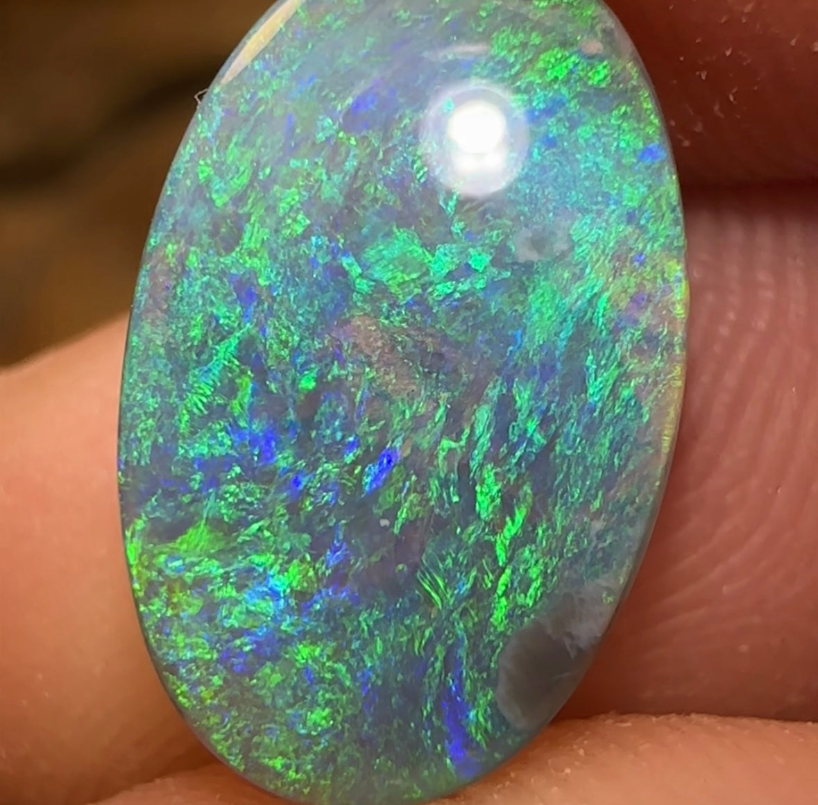 3.75cts - Lightning Ridge Black Opal - Opal Whisperers