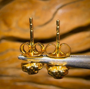 Sterling Silver - South Australian White Opal Stud Earrings