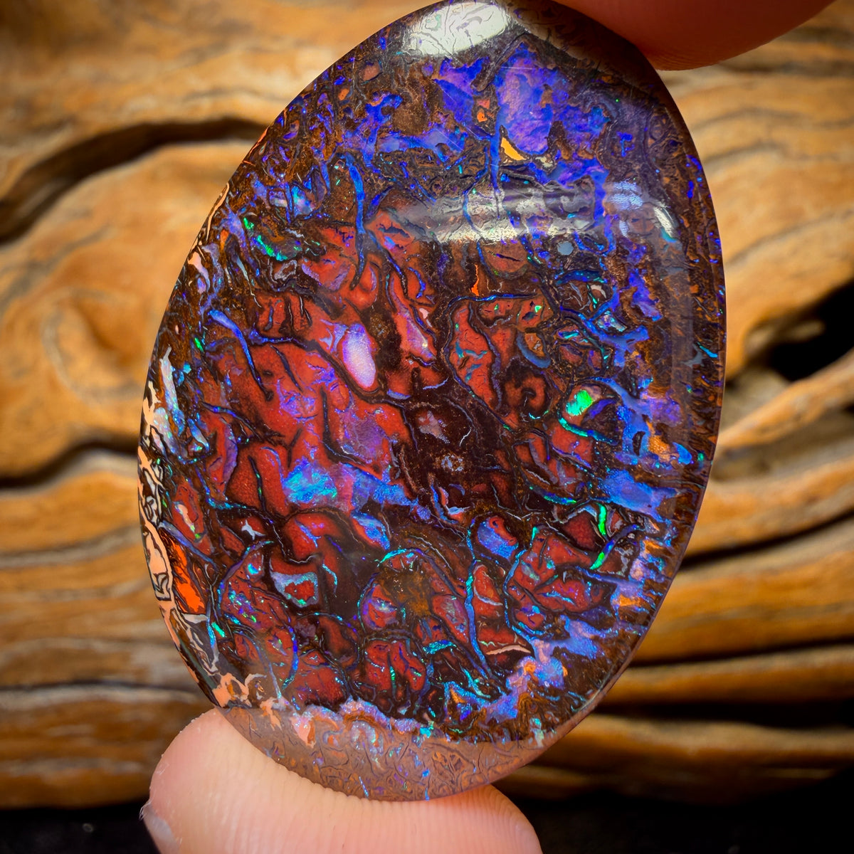 71.2cts - TOP Tribal Australian Boulder Opal from Koroit