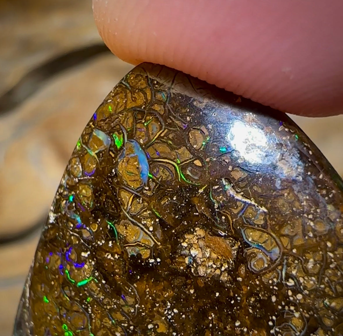 72.2cts - Yowah Nut Tribal Opal. Australian Opal - Opal Whisperers