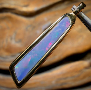 Sterling Silver - Queensland Boulder Opal Doublet Pendant